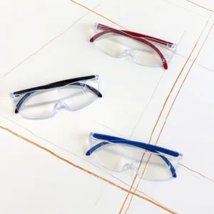 1.6x Fangdajing Magnifying Slim Glasses Rimless Frame 200 250