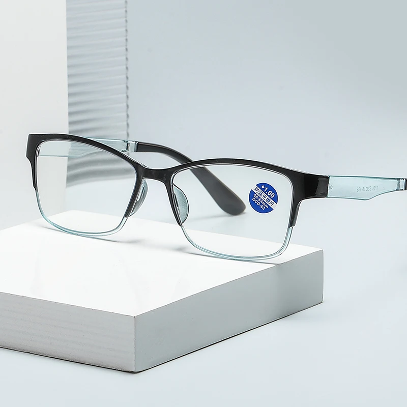 1704lh full rim tr frame presbyopia minus 2.webp 1704LH Full Rim TR Frame Minus 250 Blue Ray Blue Filter Supplier