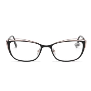 20179s Dual Design 's and 's Glasses with Metal Squared Frame White