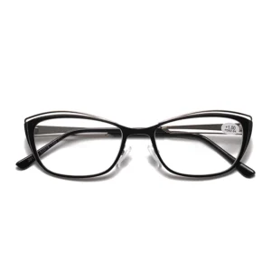 20179s Dual Design 's and 's Glasses with Metal Squared Frame White