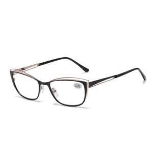 20179s Dual Design 's and 's Glasses with Metal Squared Frame White
