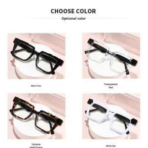 No-Makeup Look Women Large Frame Slimming Photochromic Polarized Blue