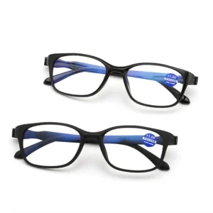 8025 Slim Frame Eyeglasses Blue Light Blocking Glasses for Squared