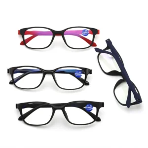 8025 Slim Frame Eyeglasses Blue Light Blocking Glasses for Squared