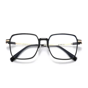 8906bianse Metal Photochromic Blue Light Blocking White Lens Square