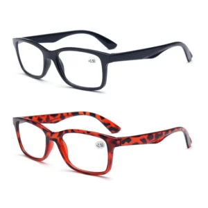 9802 Squared Frame Eyeglasses 1.0 1.5 2.0 2.5 3.0 3.5 4.0 Glasses