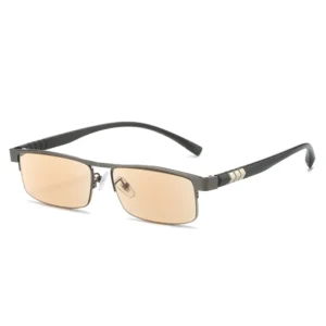 BS301 Metal Half-Rim Frame Crystal Lens Wholesale Glasses Eyeglasses