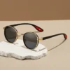 Cross-Border European American Metal Frame Men's Sunglasses Personality