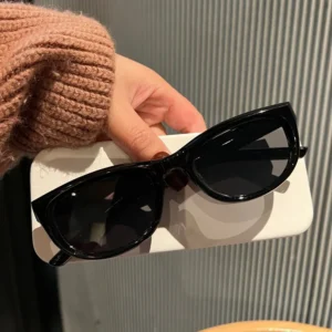 Cross-border Olive Green Cat's Eye Full Frame UV400 Sunglasses Women's