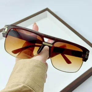 Cross-border Metal UV400 Sunglasses Unisex Retro Trendy Oversized