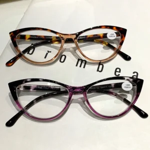 FM433 Slim Full Rim TR Glasses for Cat Eye Design Plus Minus