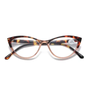 FM433 Slim Full Rim TR Glasses for Cat Eye Design Plus Minus
