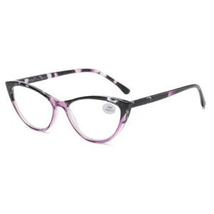 FM433 Slim Full Rim TR Glasses for Cat Eye Design Plus Minus