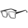 Fluorescent Trend Glasses Frame square Flat Light Mirror and the United