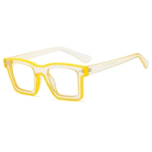 Fluorescent Trend Glasses Frame square Flat Light Mirror and the United