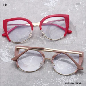 Frames Women Glasses Anti Blue Ray Cat Eye Glasses Frames Blocking