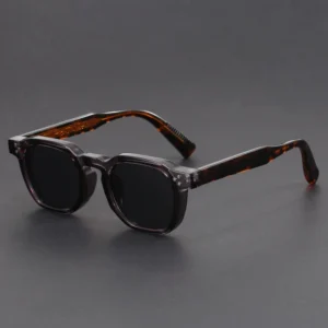 Square UV400 Protection Full Frame Acetate Sunglasses High-End Trendy