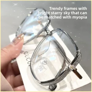 square Frame Photochromic Glasses Frame for Women