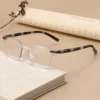 HS2007 Slim Square Pink and Hawksbill Optical Glasses Frame HS2007 Squared Frame Slim Glasses for Pink Hawksbill Frame for