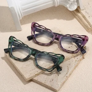 HS2198 Plastic Frame Square Lens Oprah Style Glasses