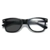 HS2215-1 Full-Rim Squared Frame Glasses for Black and Beige Frame for