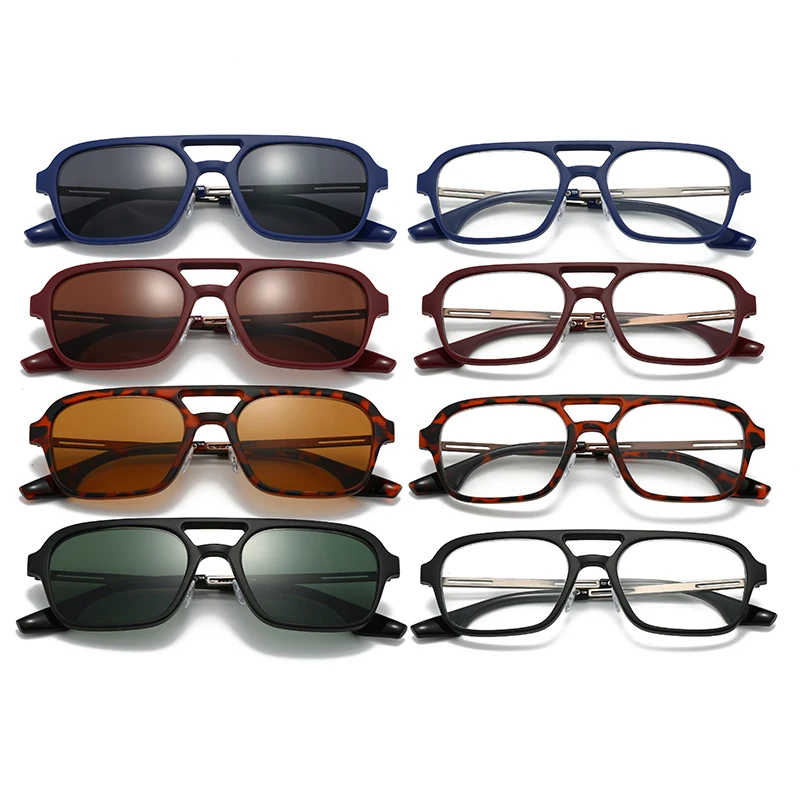 hs2219 full rim squared pc frame good 2.webp HS2219 Full-Rim Squared Frame Slim Glasses for Blue and Black Frame