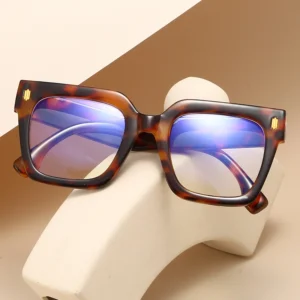 HS2221 Squared Full-Rim Frame Eyeglasses Glasses