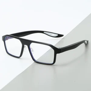 HS2222 's 's Eyeglasses Blue Full-Rim Squared Glasses Frame