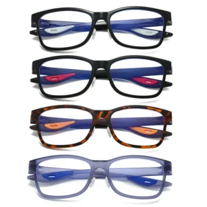 HS2223 Squared Full-Rim Frame Eyeglasses Glasses
