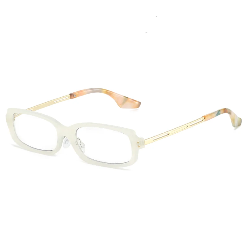hs2224 full rim rectangular pc frame lightweight 3.webp HS2224 Full-Rim Rectangular Frame Lightweight Slim Glasses with White
