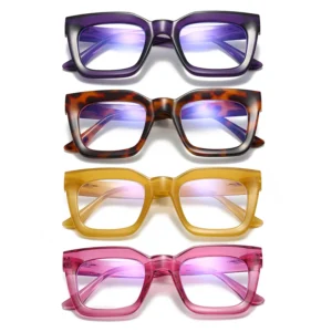 HS2226 's Glasses Squared Full-Rim Frame Lens