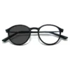 HS2230 Full-Rim Round Frame Glasses for Blue and Black Frame for