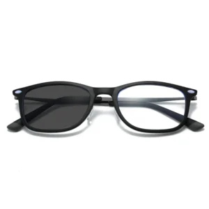 HS2234 Full-Rim Squared Frame Glasses for Transparent and Yellow
