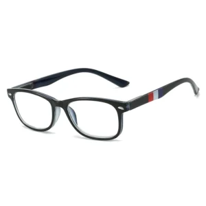 HS66229 Slim Green Eyeglasses Squared Spring Hinge for All Face