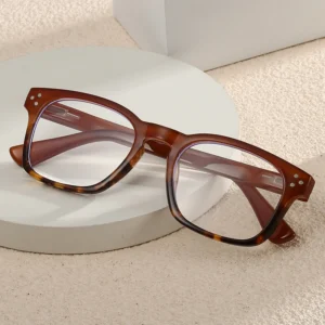 HS8813 Squared with Rivets Glasses Frame
