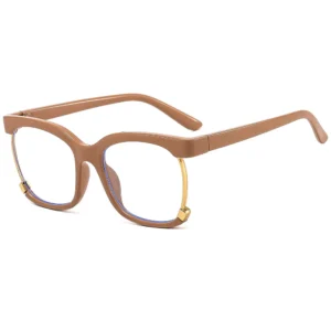 Design Rimless PC Frame Acrylic Lenses Myopia Unisex Blue Light