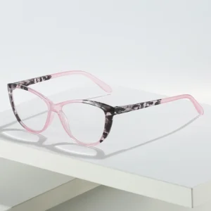 KX011 Slim Glasses TR Squared Spring Hinge Gray Copper Fits All Face