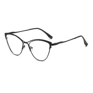 Blue Light Cat-eye Glasses UV400 Photochromic Women's Metal Frame with