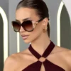 Snake Accessories Women's UV400 Large Frame Half-Frame Sunglasses
