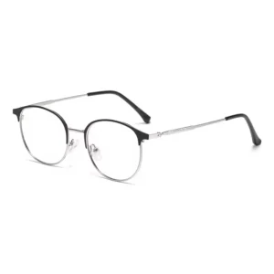 Round Cat Eye Frame Photochromic Blue Light Glasses Optical TR90 PC