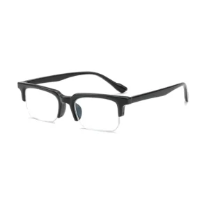 S812 Half-Rim Frame Squared Lens Blue Light Blocking Glasses