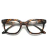 T28019 Squared Frame Spring Hinge Glasses
