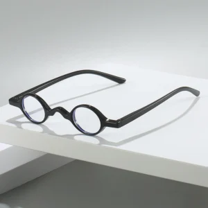 TY237 Slim Glasses TR Frame with Round Small Lens Blue Light Blocking