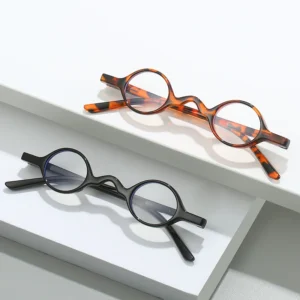TY237 Slim Glasses TR Frame with Round Small Lens Blue Light Blocking