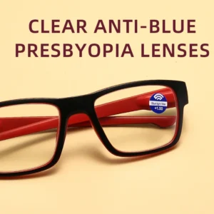 TY405 Squared Frame Spring Hinge Eyeglasses Glasses