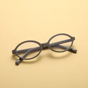 TY420 Slim Blue Light Blocking Eyeglasses Oval Gray/Green Glasses for