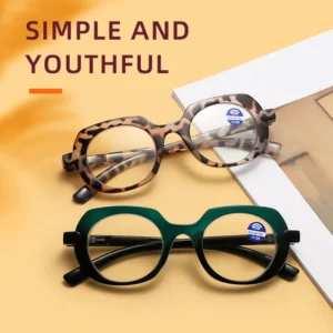TY422 Slim Round Frame Blue Light Blocking Durable Eyeglasses