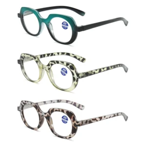 TY422 Slim Round Frame Blue Light Blocking Durable Eyeglasses