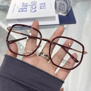 Unisex Transparent Blue Light Glasses Light-Weight Rectangle Glasses