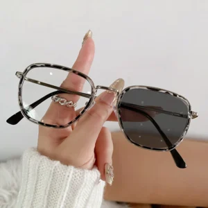 Unisex Young Photochromic Reading Glasses Blue Light Optical Frame PC